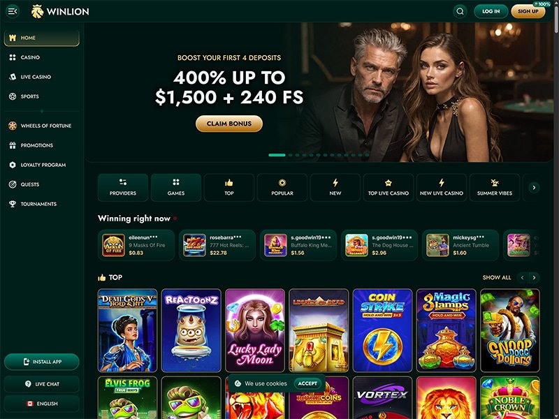 Win Lion #1 Online Casino - Experience the Thrill of Winning